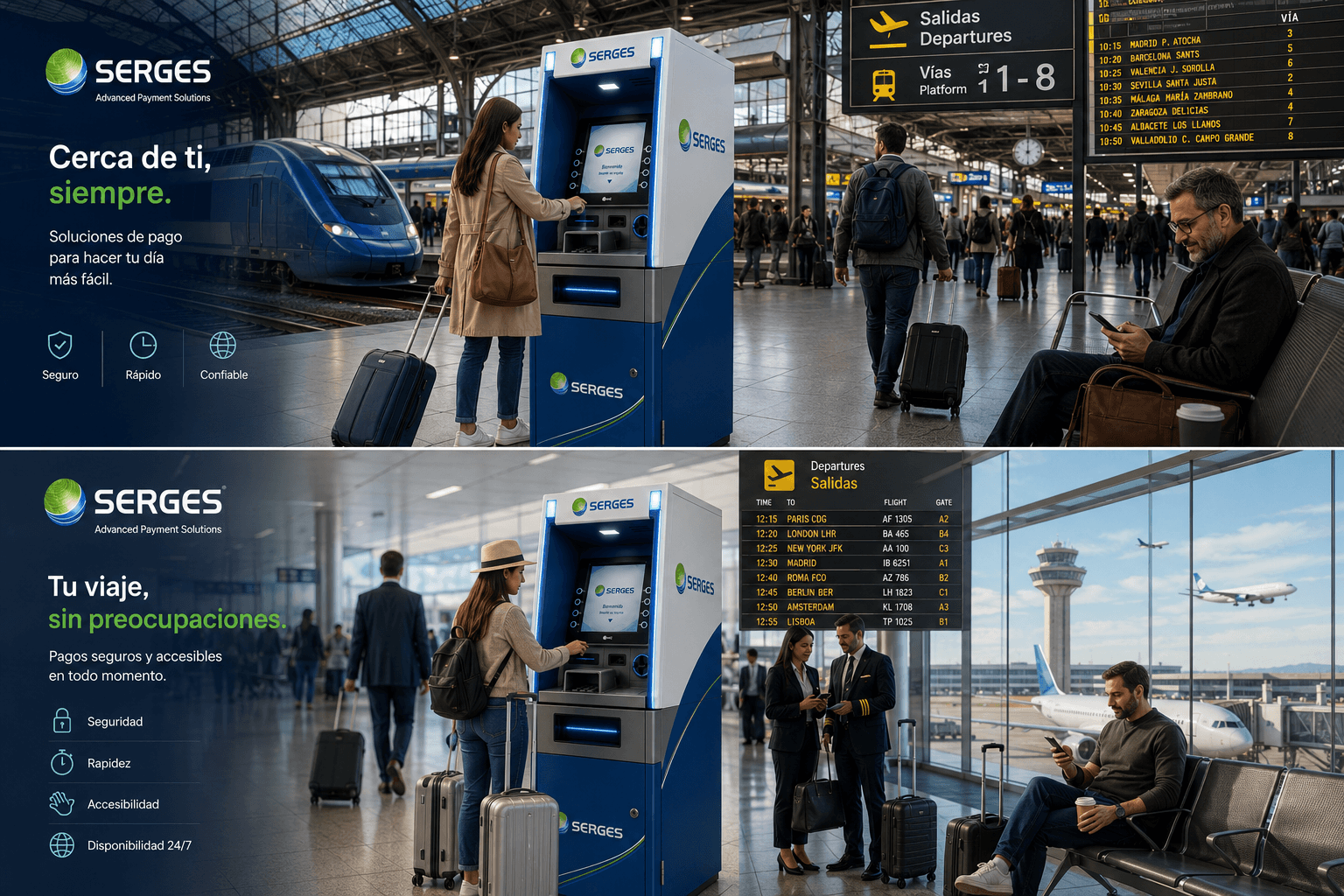 SERGES en Transporte — Aeropuerto & Tren